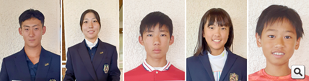 令和5年度（第26回）福井県ジュニアゴルフ選手権各部門の優勝者