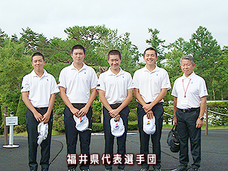 第42回北信越国民体育大会ゴルフ競技、優勝した福井県代表選手